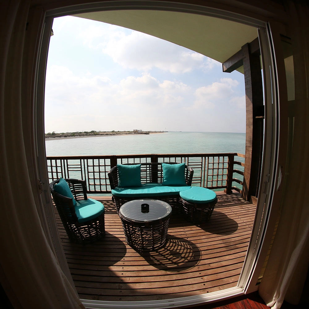 تراس اتاق هتل ترنج کیش